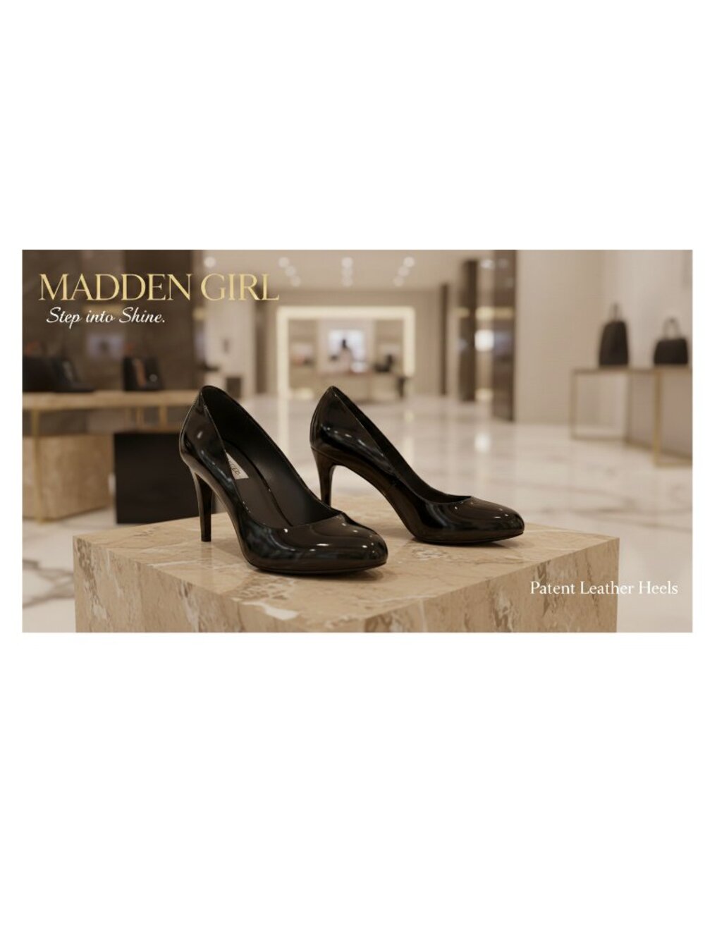 Madden Girl - Patent Leather Black Heels